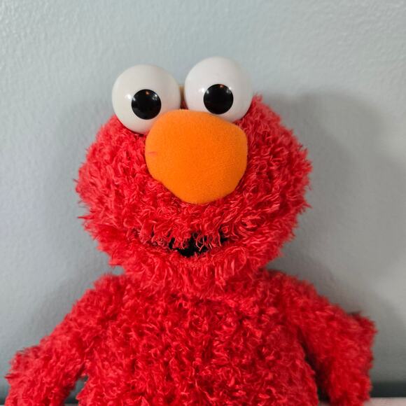 Sesame Street 15" Elmo Soft Cuddly Plush Stuffed Animal with Curly Hair - Picture 2 of 5